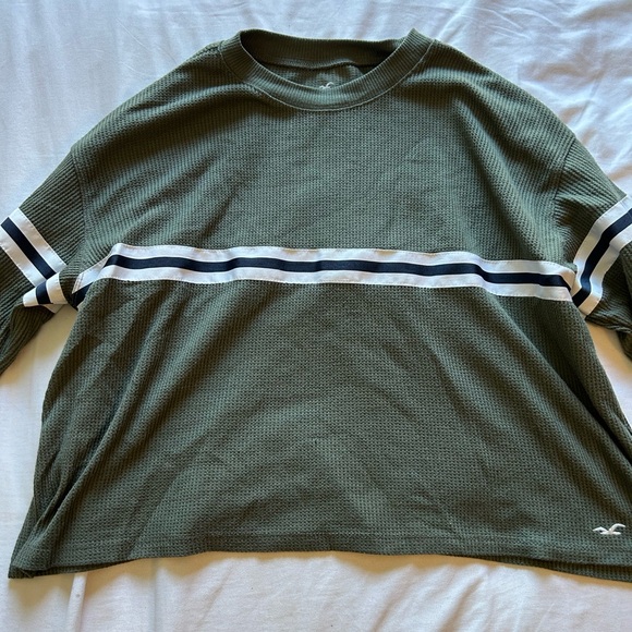 Hollister Green Crop Top XS - Picture 2 of 4